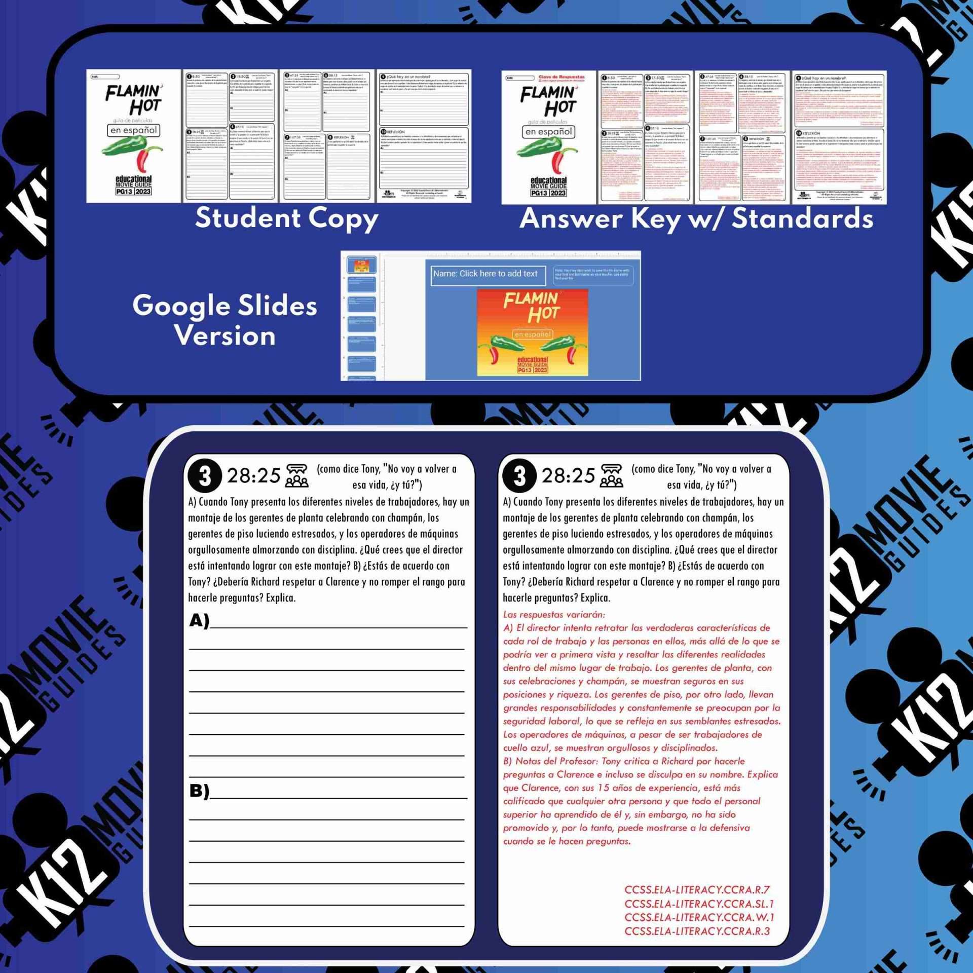 Flamin' Hot Movie Guide in Spanish | Español (PG13 - 2023) Sample