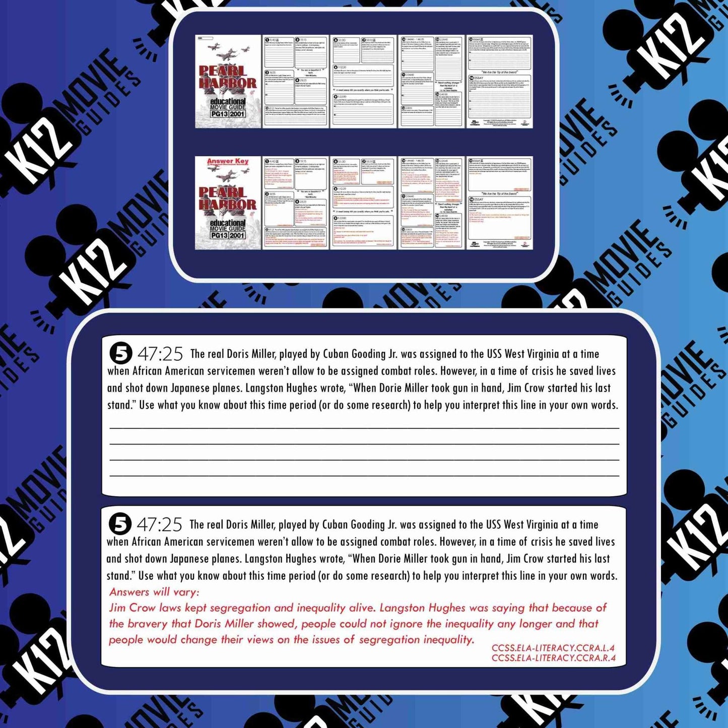 Pearl Harbor Movie Guide | Questions | Worksheet | Google Slides (PG13 - 2001) Sample