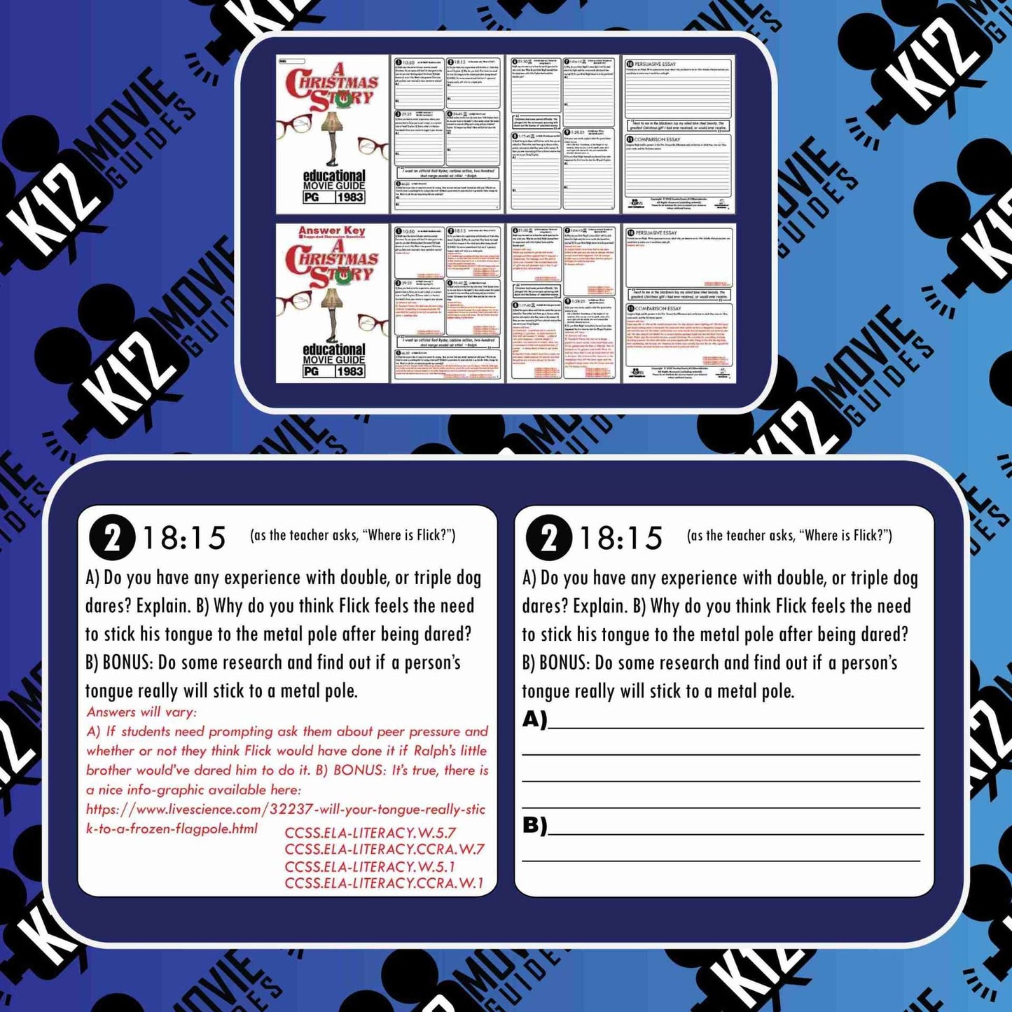 A Christmas Story Movie Guide | Worksheet | Questions | Google Form (PG - 1983) Free Sample