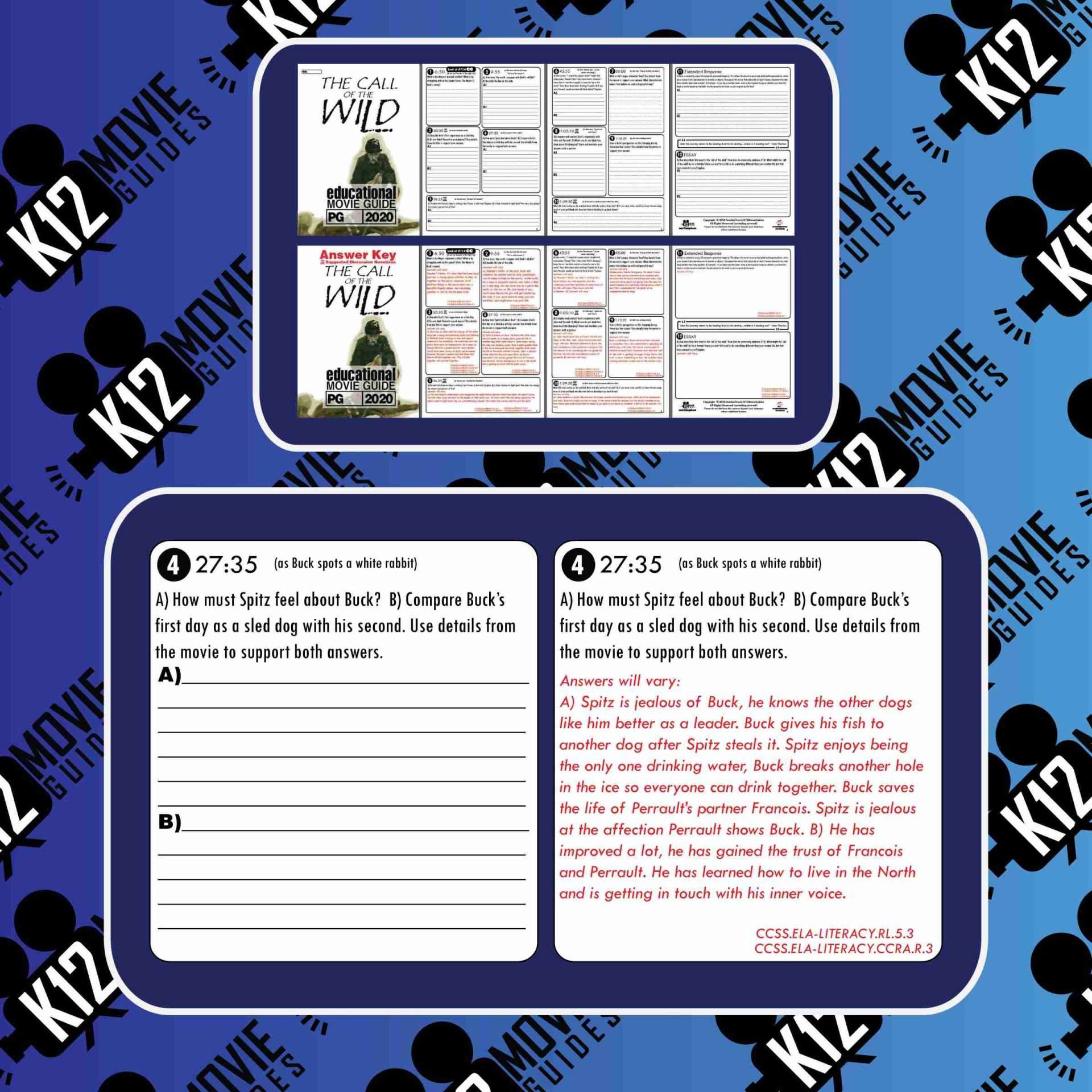 Call of the Wild Movie Guide | Questions | Worksheet | Answer Key (PG - 2020) Free Sample