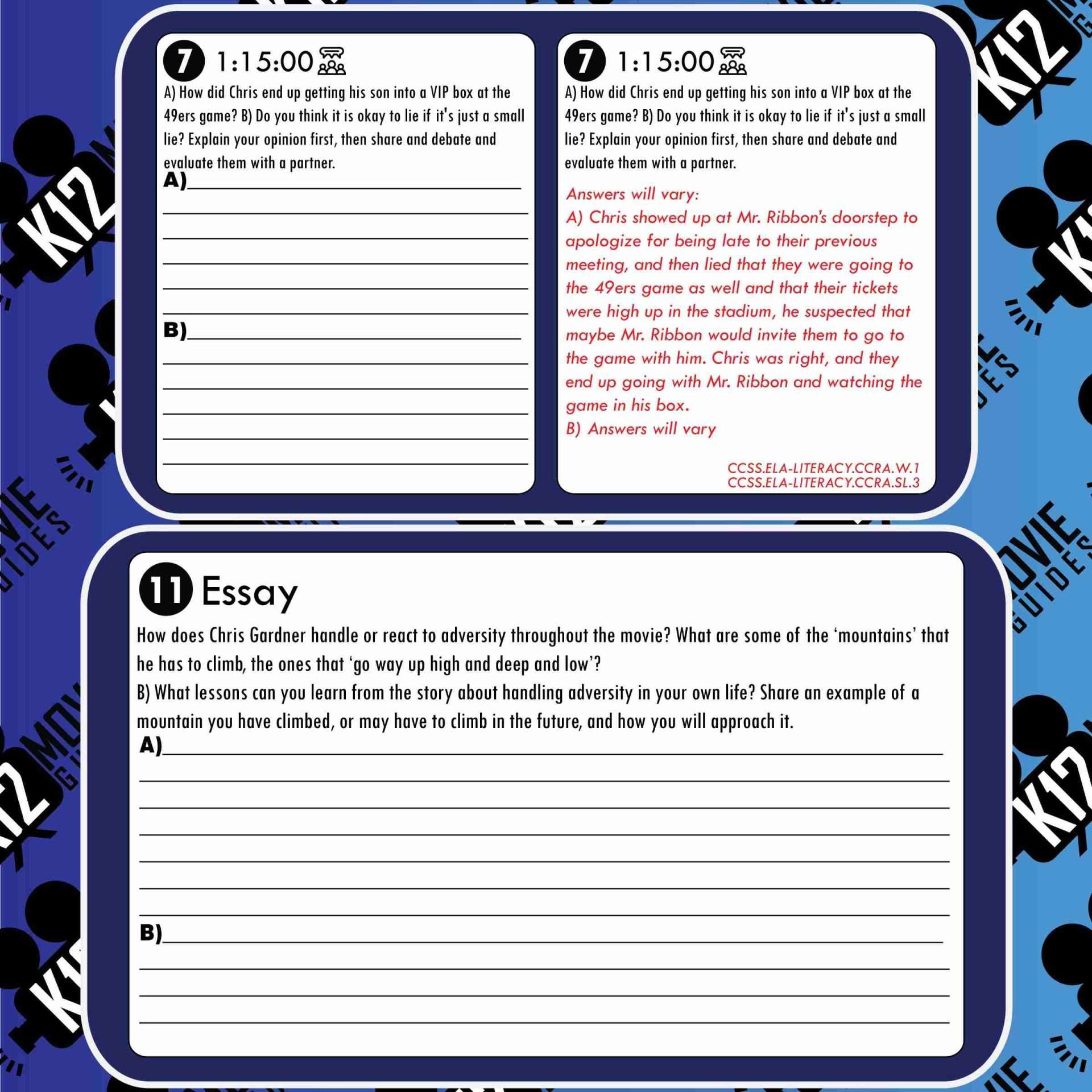 The Pursuit of Happyness Movie Guide | Questions | Worksheet (PG13 - 2006) Free Sample