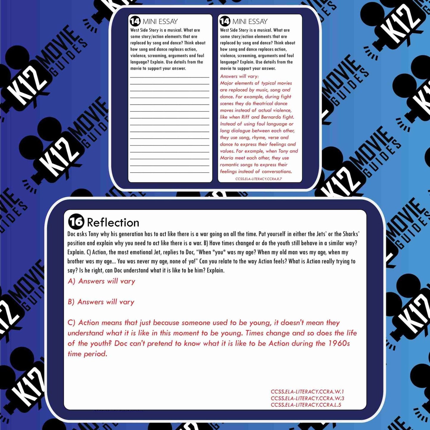 West Side Story Movie Guide | Questions | Worksheet (NR - 1961) Free Questions