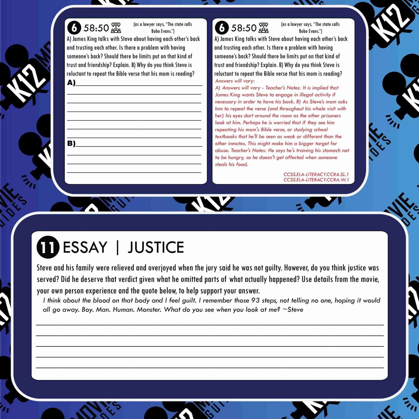 Monster Movie Guide | Worksheet | Questions | Google Slides (NR - 2018) Sample