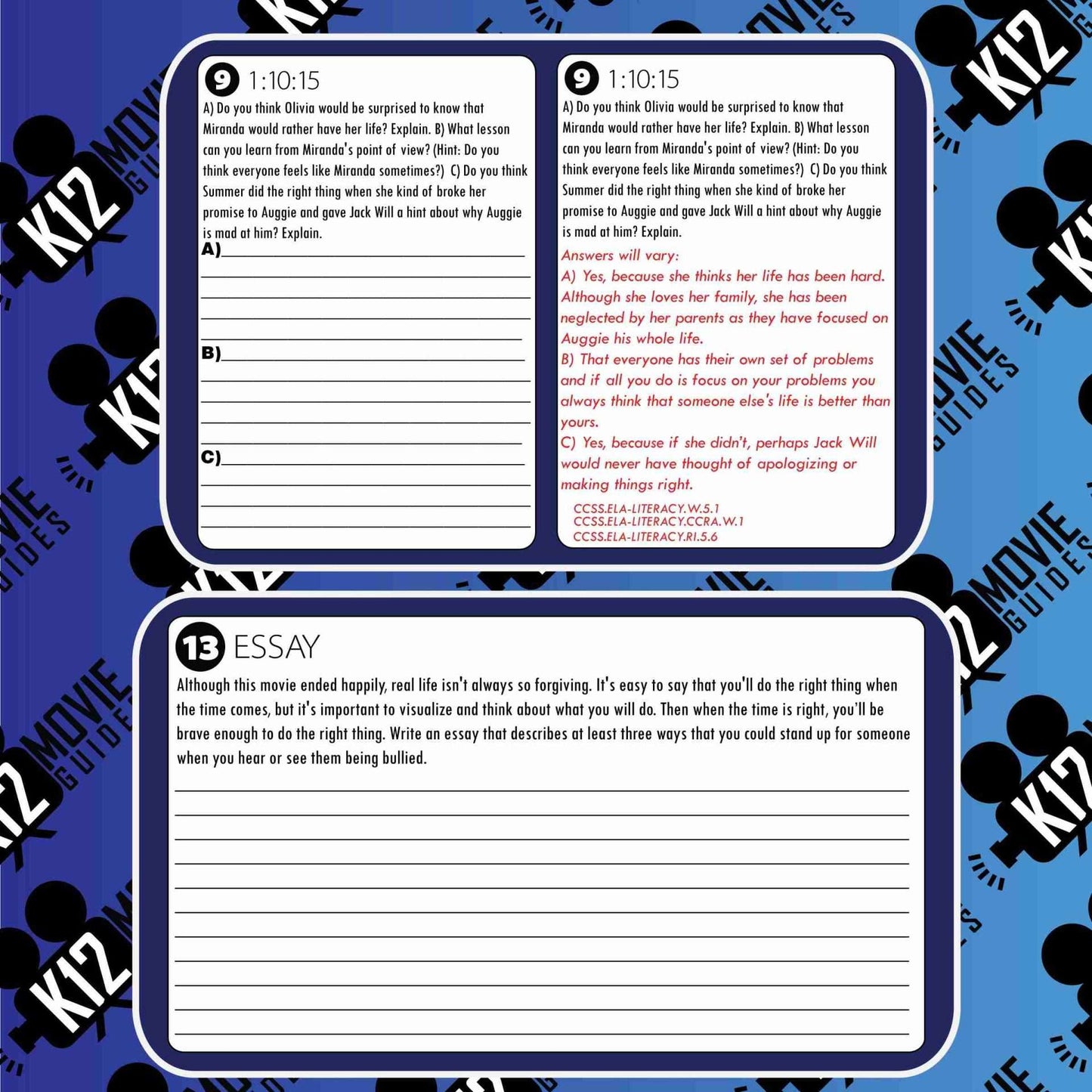 Wonder Movie Guide | Film Questions | Worksheet | (PG - 2017) Free Sample
