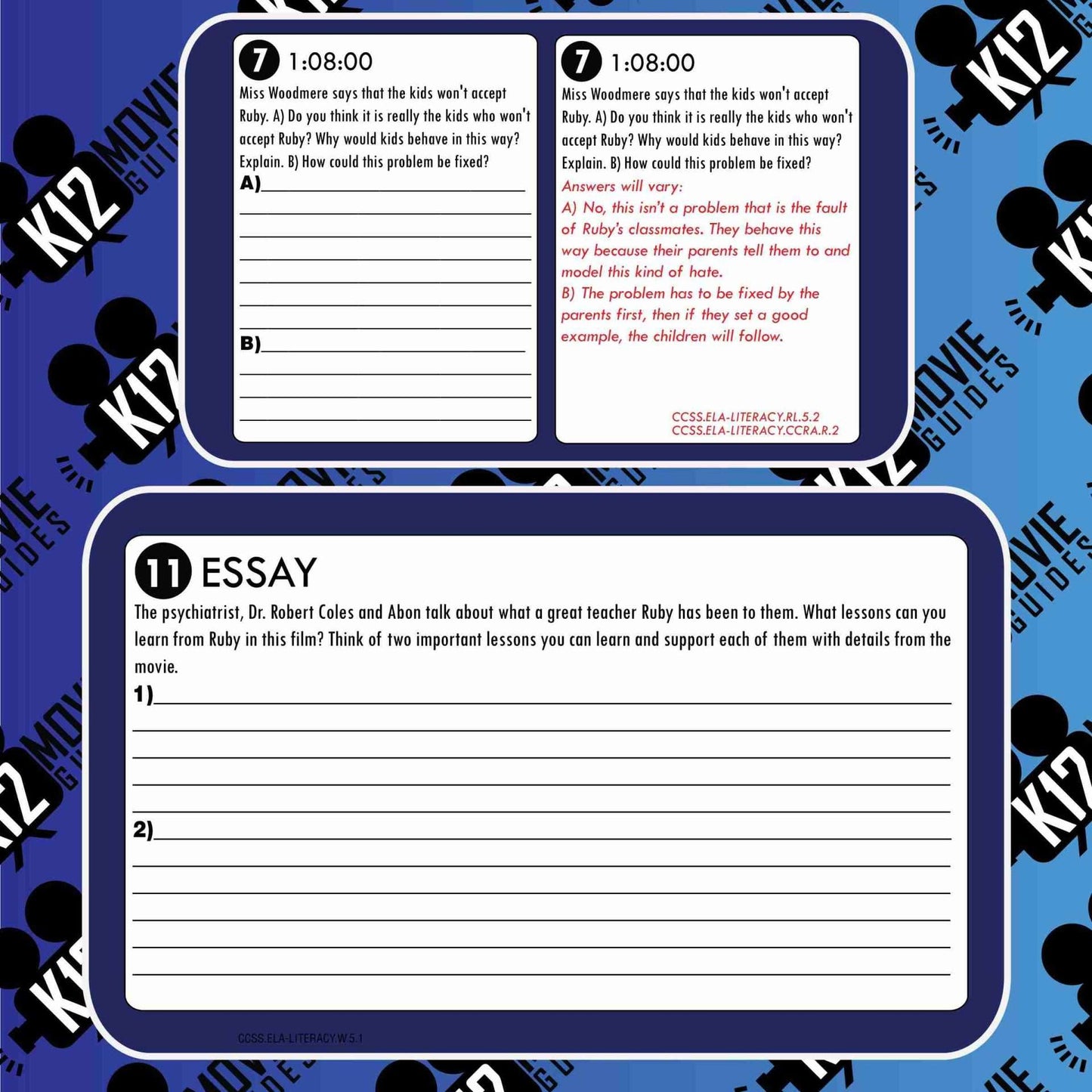 Ruby Bridges Movie Guide | Questions | Worksheet (TVPG - 1997) Free Sample