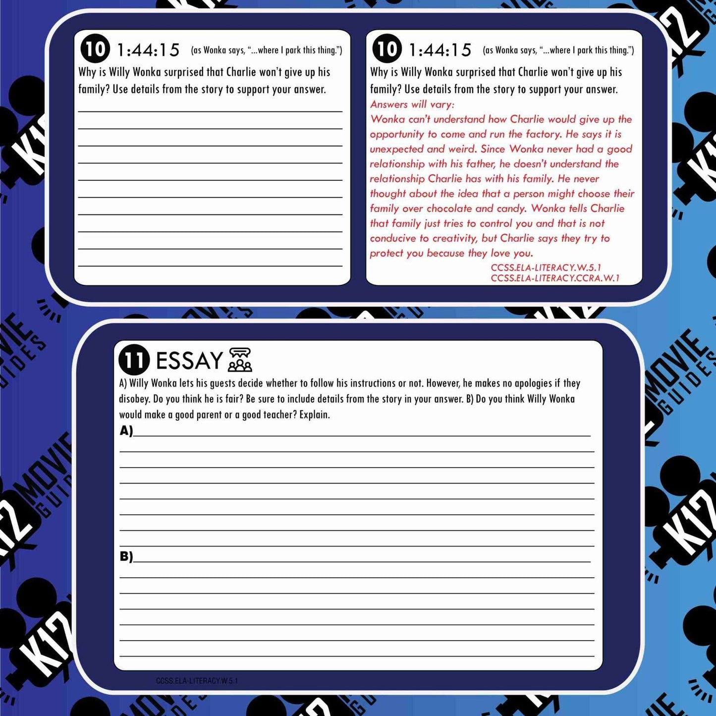 Charlie & the Chocolate Factory Movie Guide | Questions | Google Form (PG-2005) Free Sample