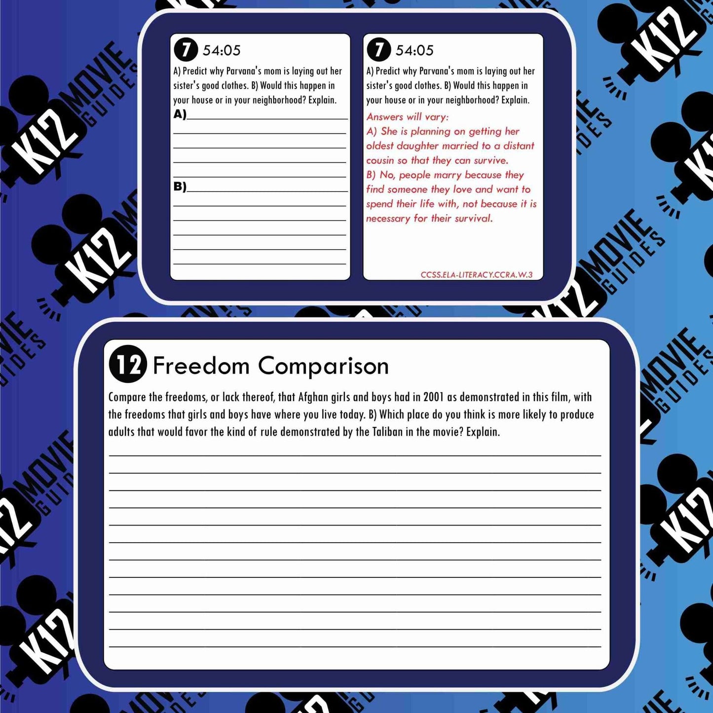 The Breadwinner Movie Guide | Questions | Worksheet (PG13 - 2017) Free Sample