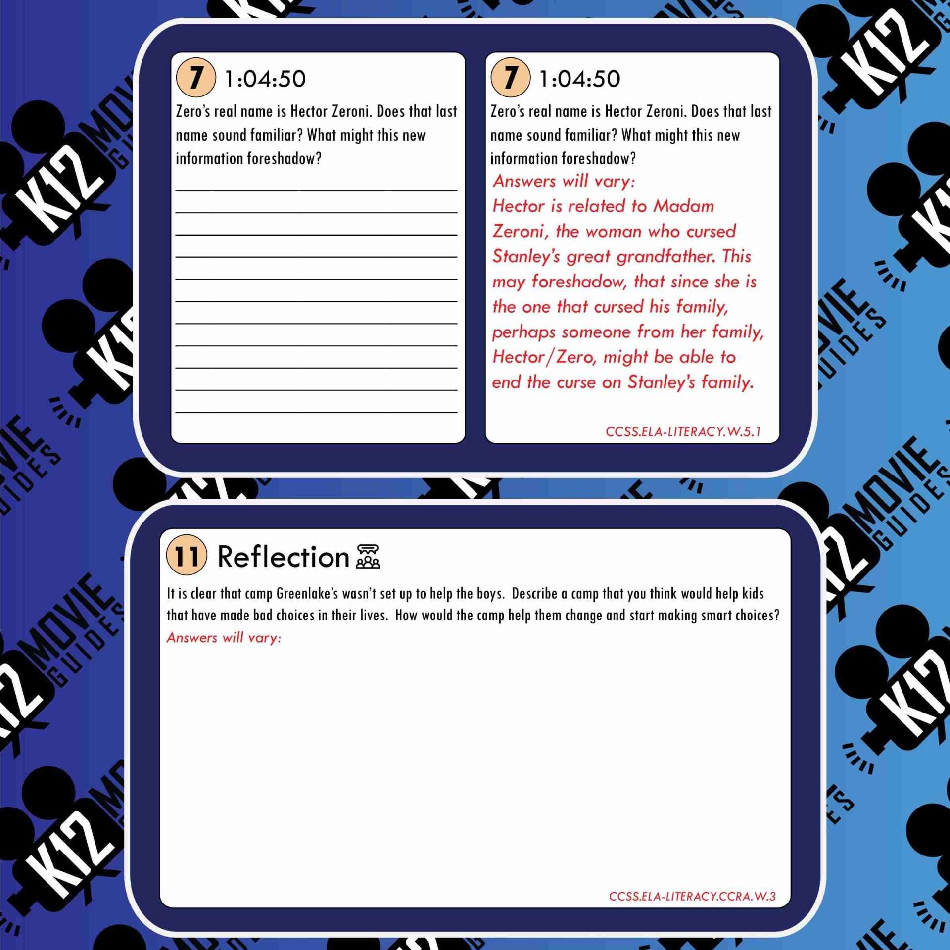 Holes Movie Guide | Questions | Worksheet (PG - 2003) Free Sample