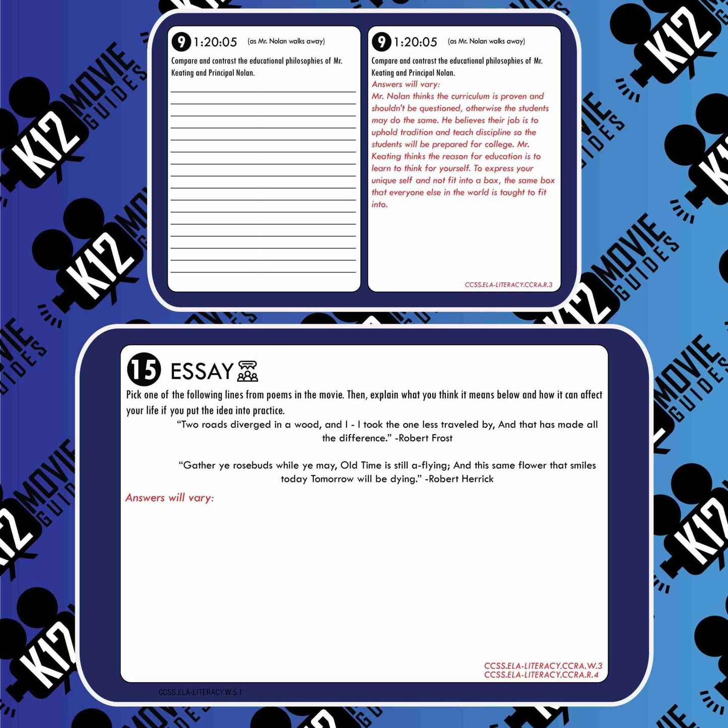 Dead Poets Society Movie Guide | Questions | Worksheet (PG - 1989) Free Sample