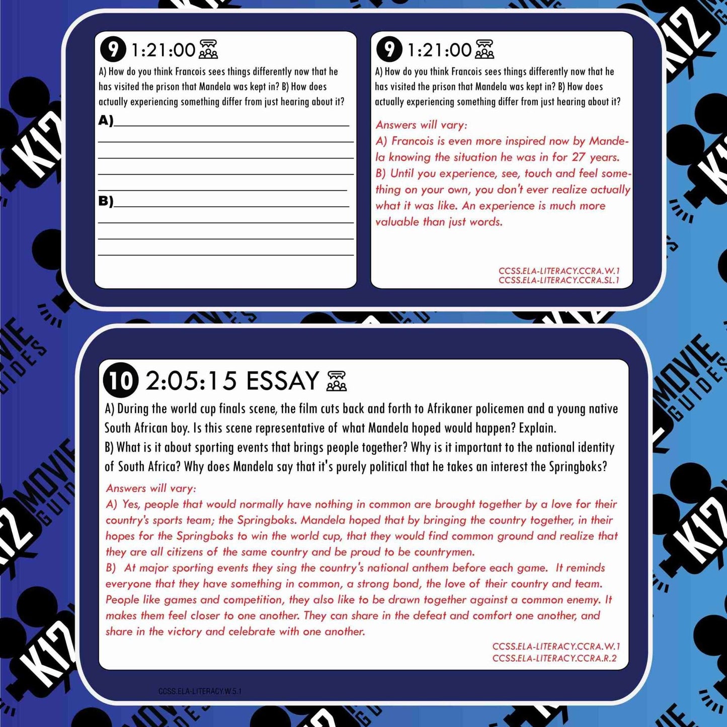 Invictus Movie Guide | Questions | Worksheet | Google Form (PG13 - 2009) Free Sample