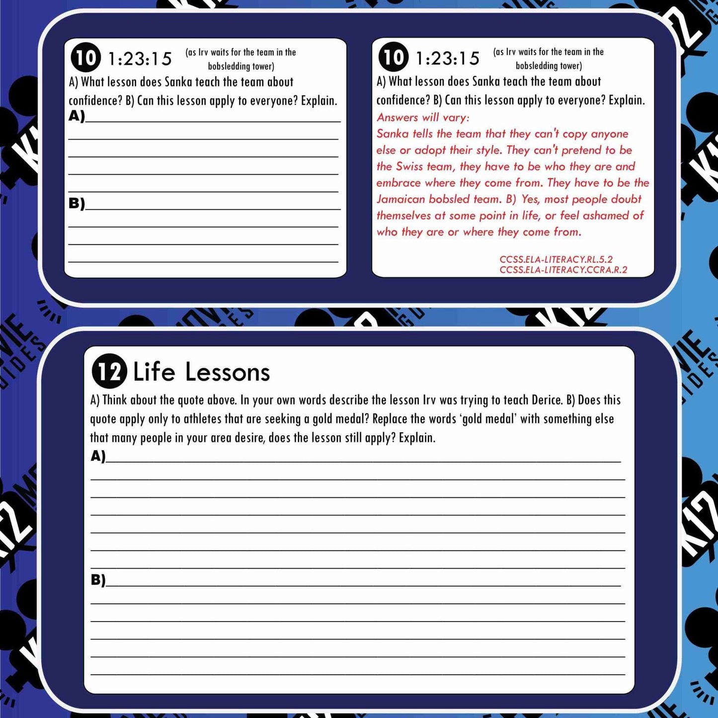 Cool Runnings Movie Guide | Questions | Worksheet | Google Slides (PG - 1993) Sample