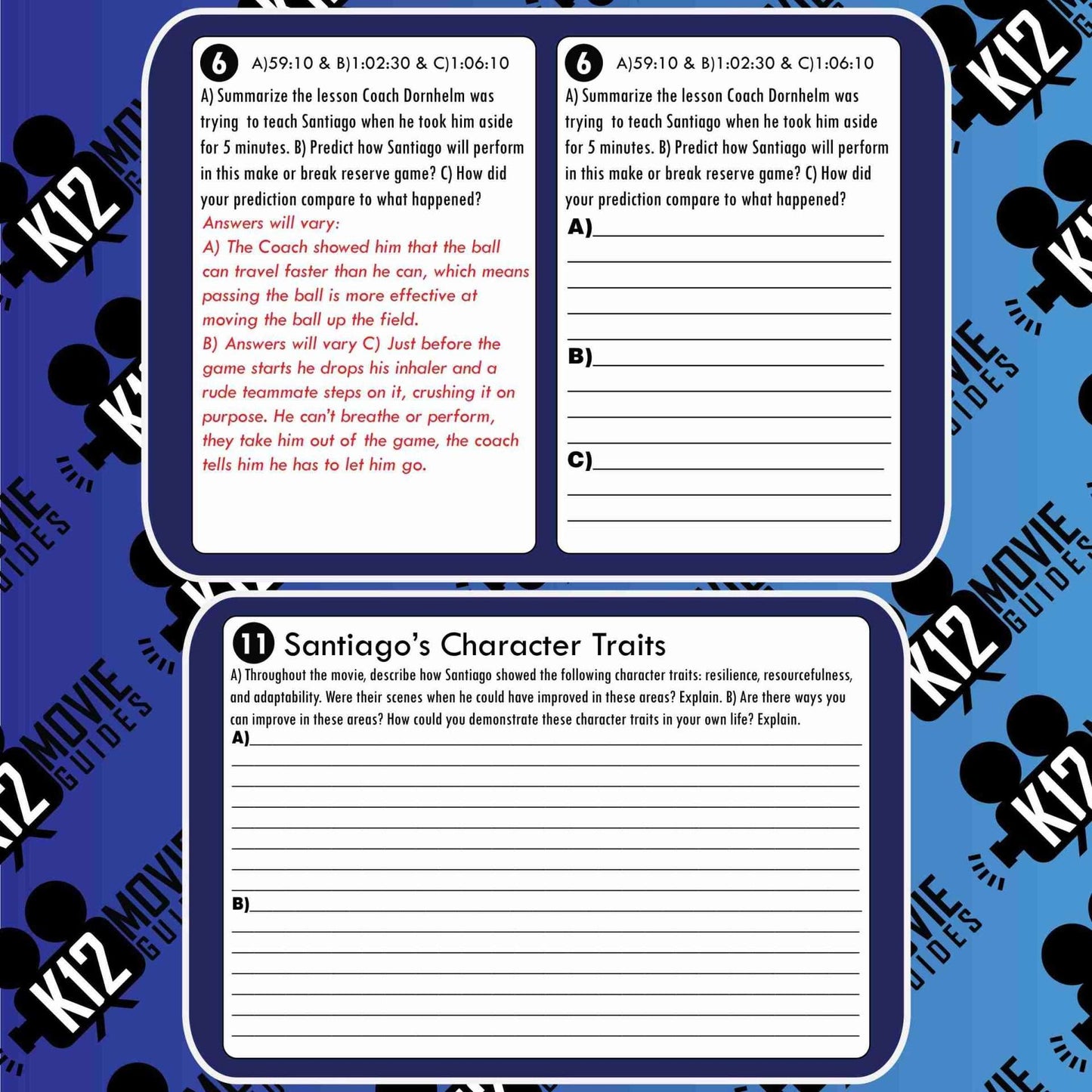 Goal! The Dream Begins Movie Guide | Questions | Worksheet (PG13 - 2005) Sample