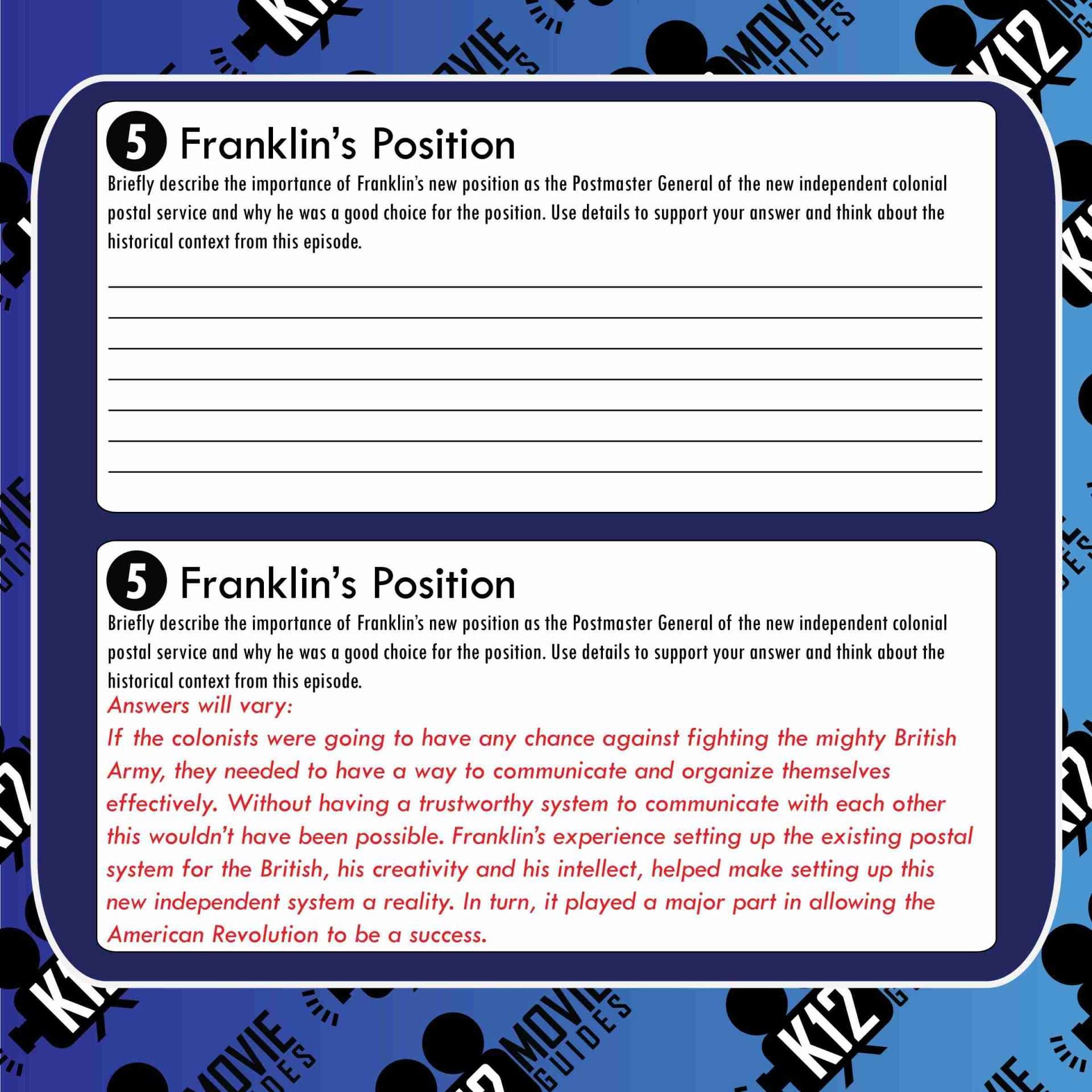 Liberty's Kids | Postmaster General Franklin Episode 10 (E10) - Movie Guide Free Sample