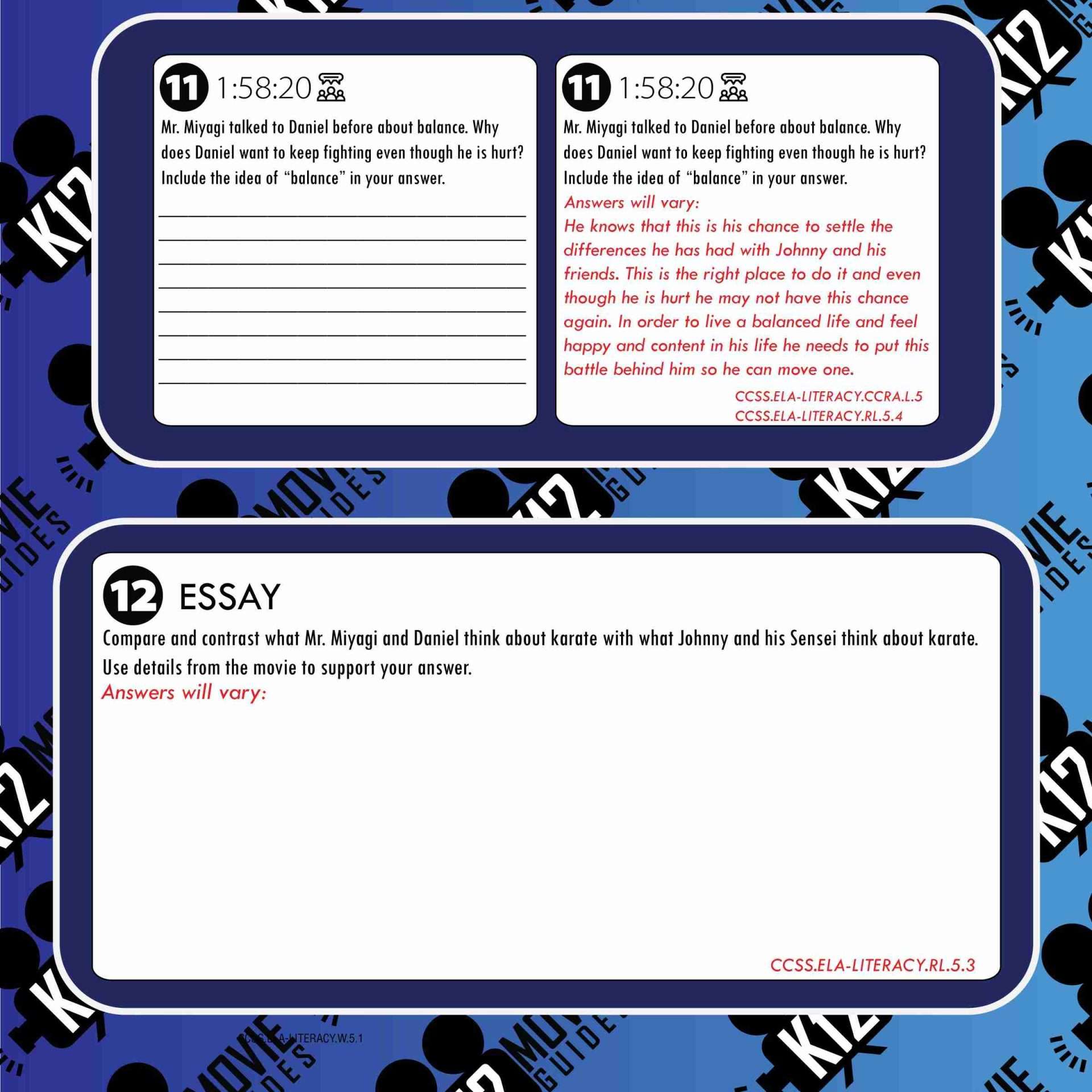 The Karate Kid Movie Guide | Questions | Worksheet (PG - 1984) Free Sample