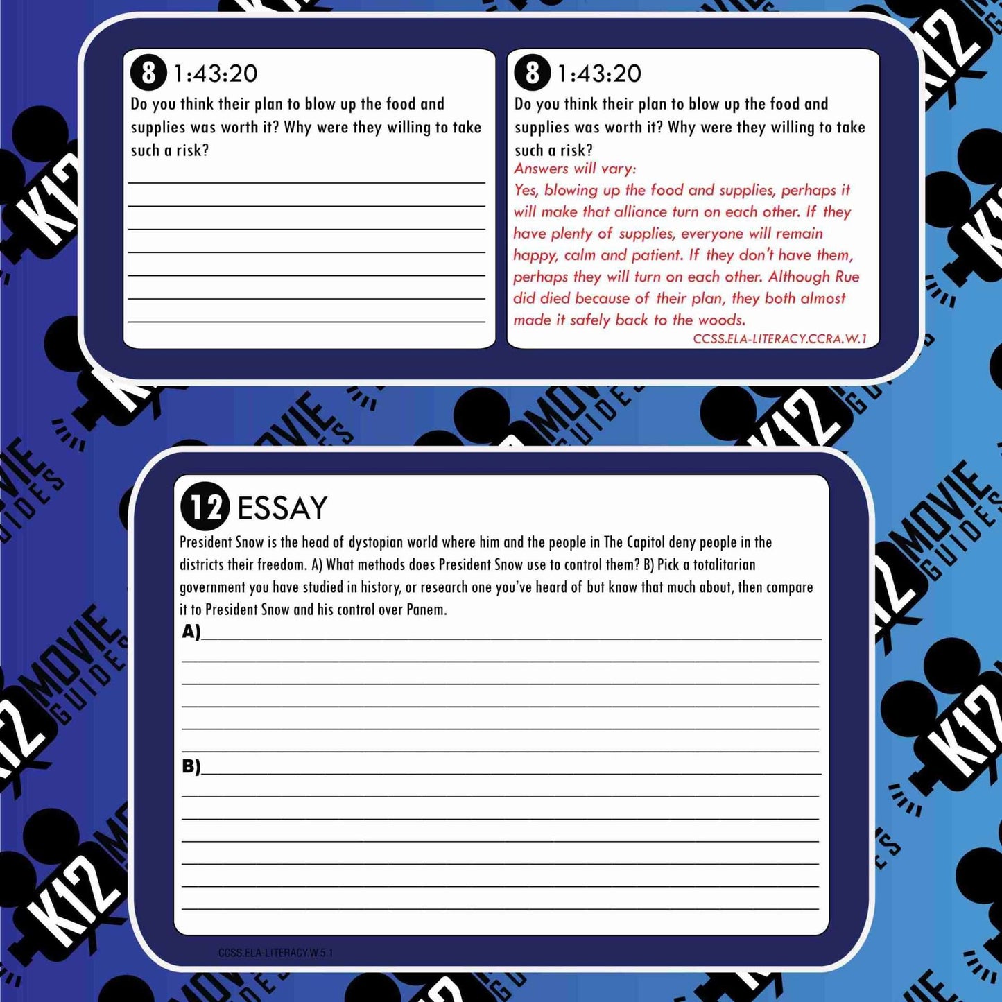 The Hunger Games Movie Guide | Questions | Worksheet (PG13 - 2012) Free Sample