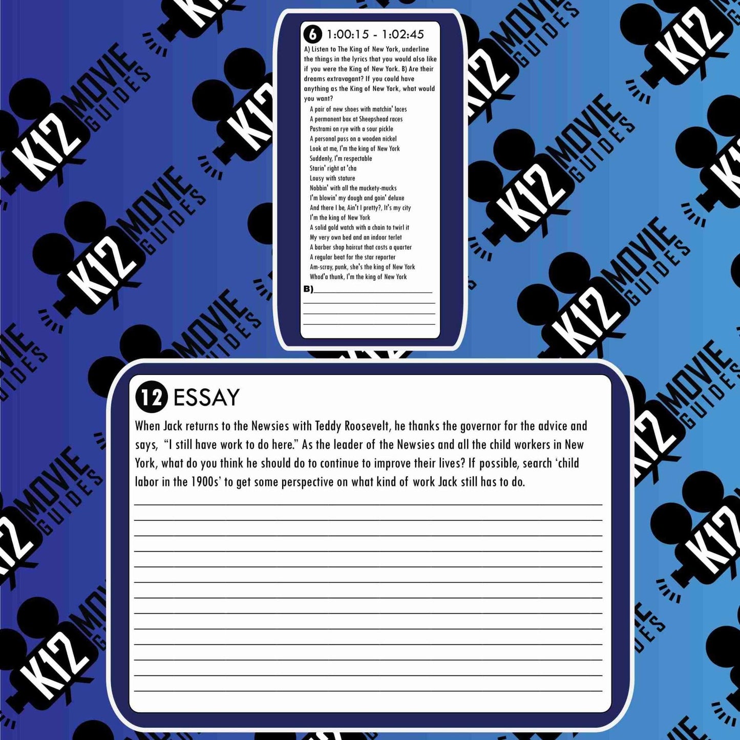 Newsies Movie Guide | Questions | Worksheet | Google Form (PG - 1992) Free Sample