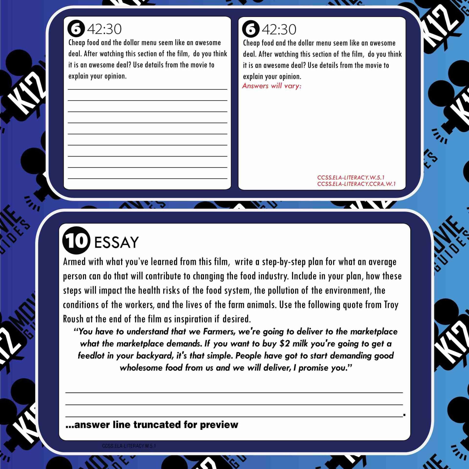 Food, Inc. (PG - 2008) Free Sample