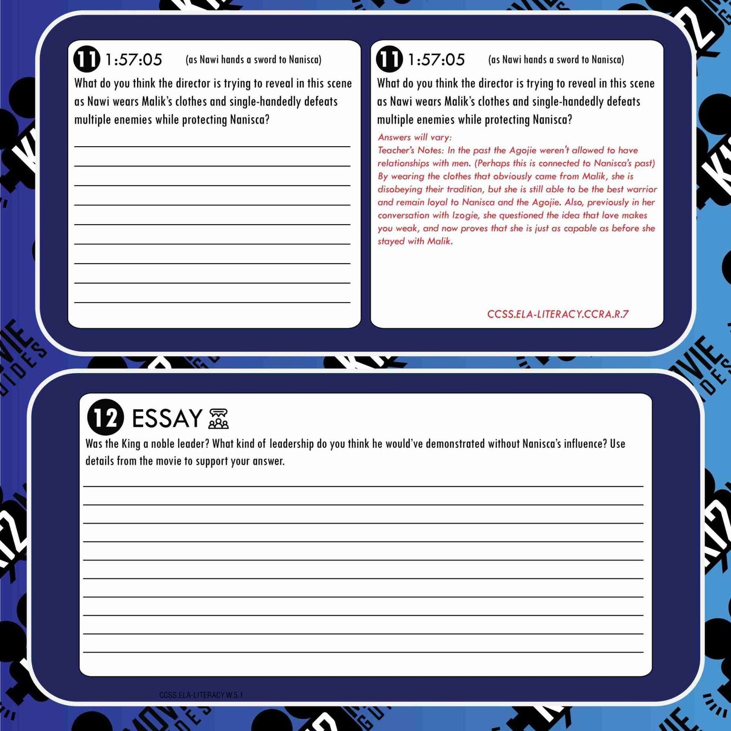 The Woman King Movie Guide | Worksheet | Questions | Google Slides (PG13 - 2022) Sample