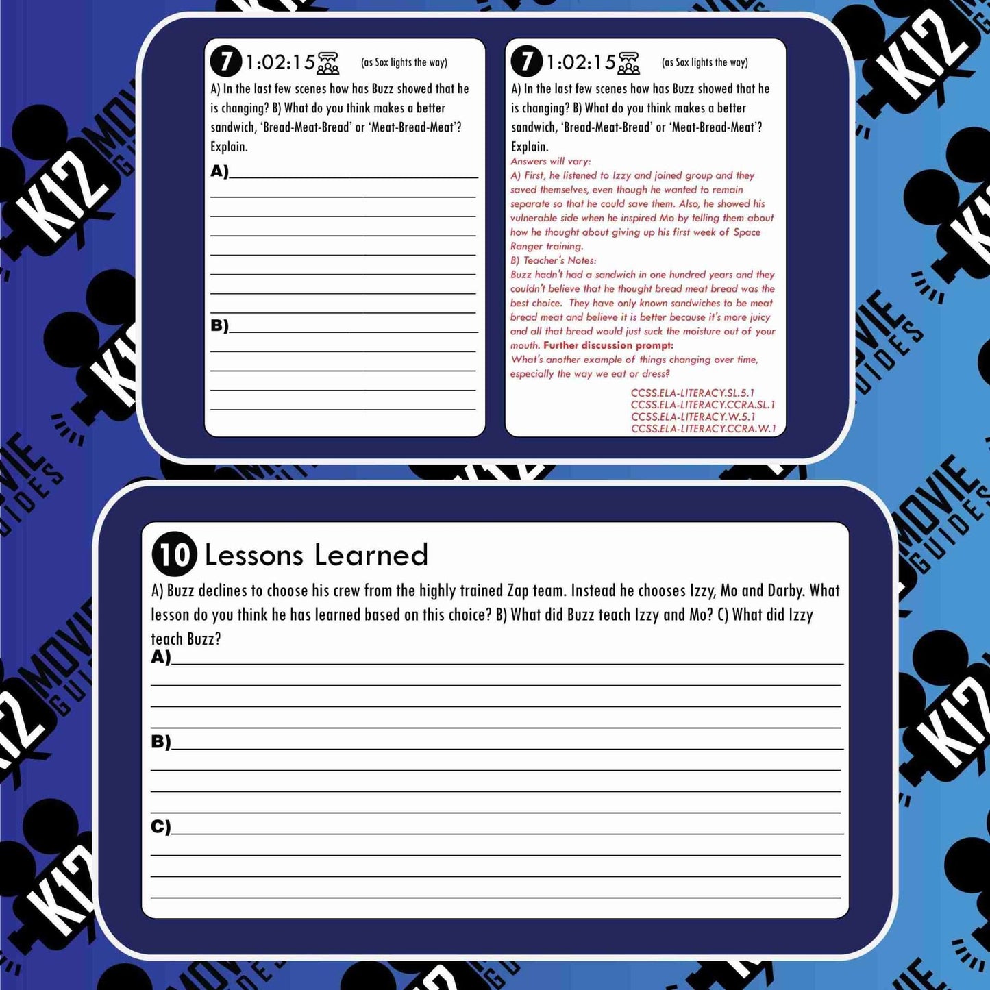 Lightyear Movie Guide | Worksheet | Questions | Google Slides (PG - 2022) Sample