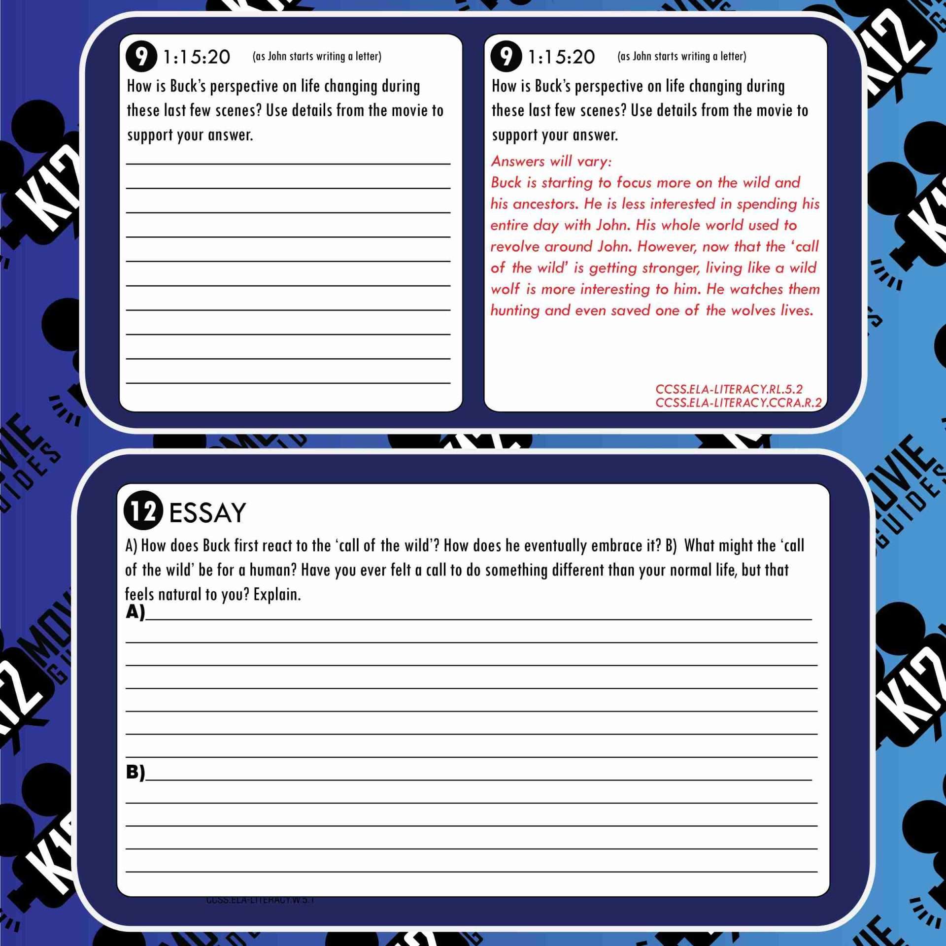 Call of the Wild Movie Guide | Questions | Worksheet | Answer Key (PG - 2020) Free Sample