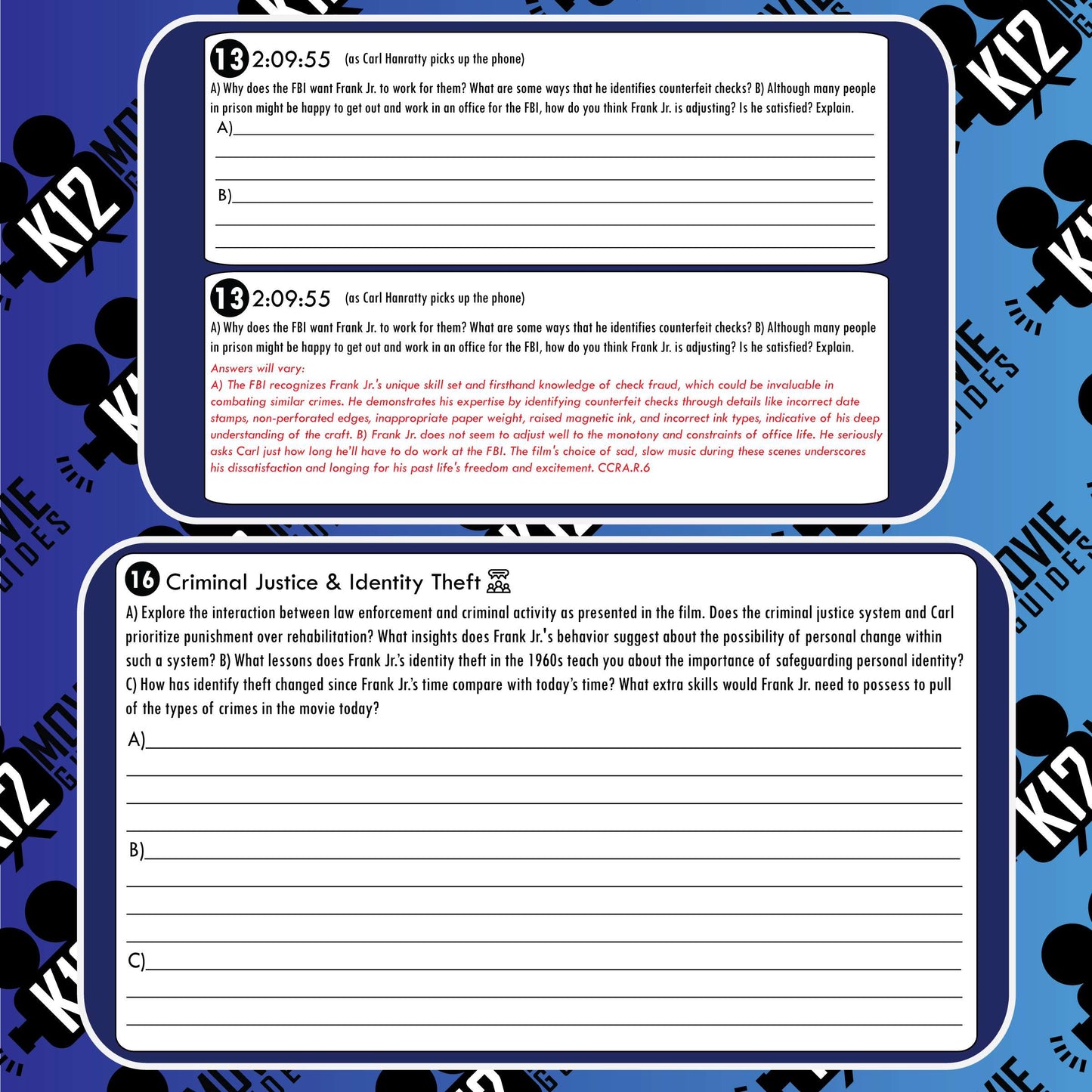 Catch Me If You Can Movie Guide (2002) Sample