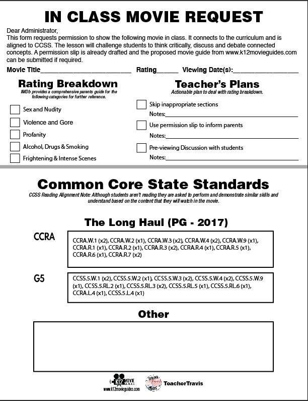 Diary of a Wimpy Kid - The Long Haul Movie Viewing Guide (PG - 2017) CCSS
