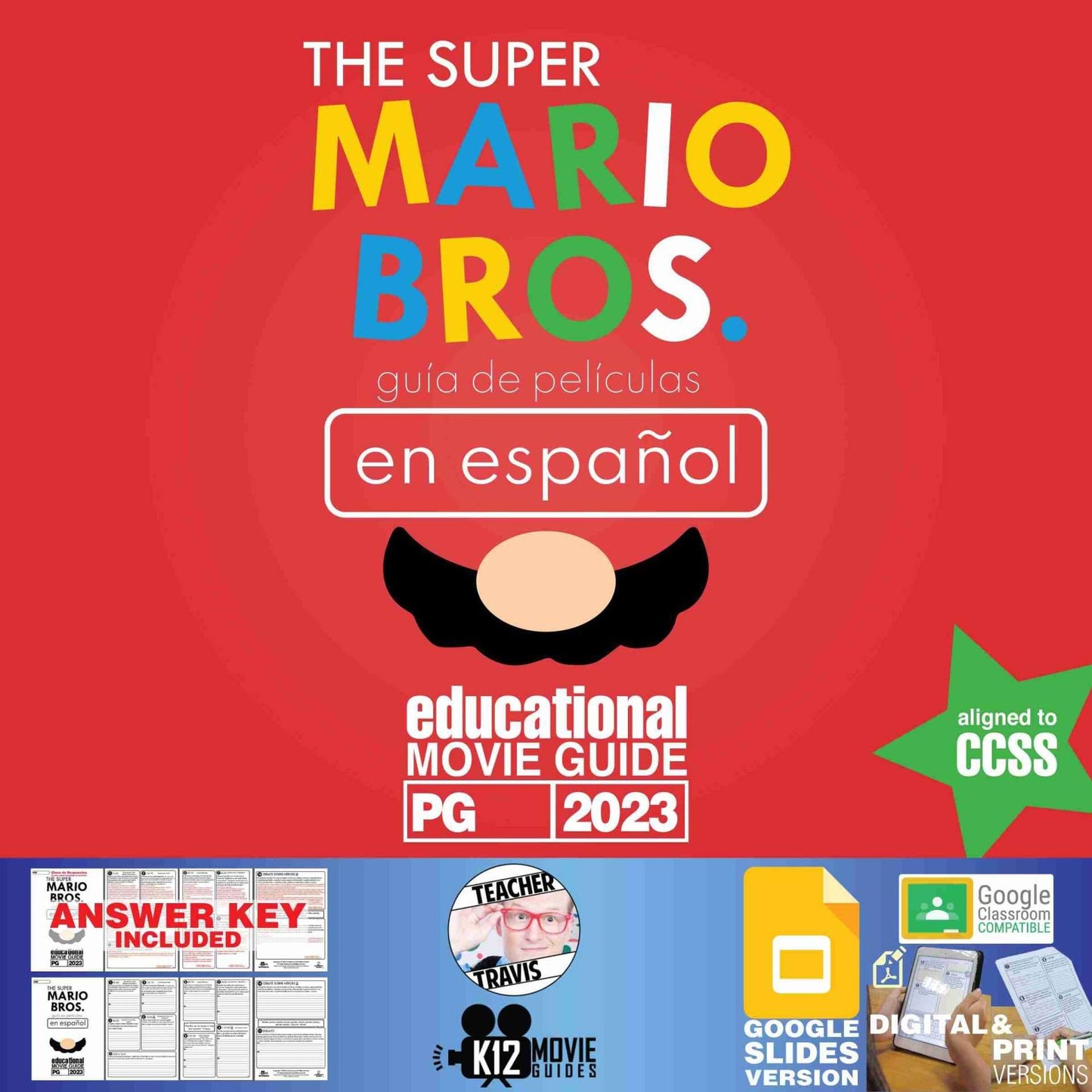 The Super Mario Bros. Movie Guide in Spanish | Español (PG - 2023) Cover
