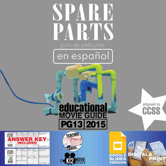 Spare Parts Movie Guide in Spanish | Español | Questions (PG13 - 2015) Cover