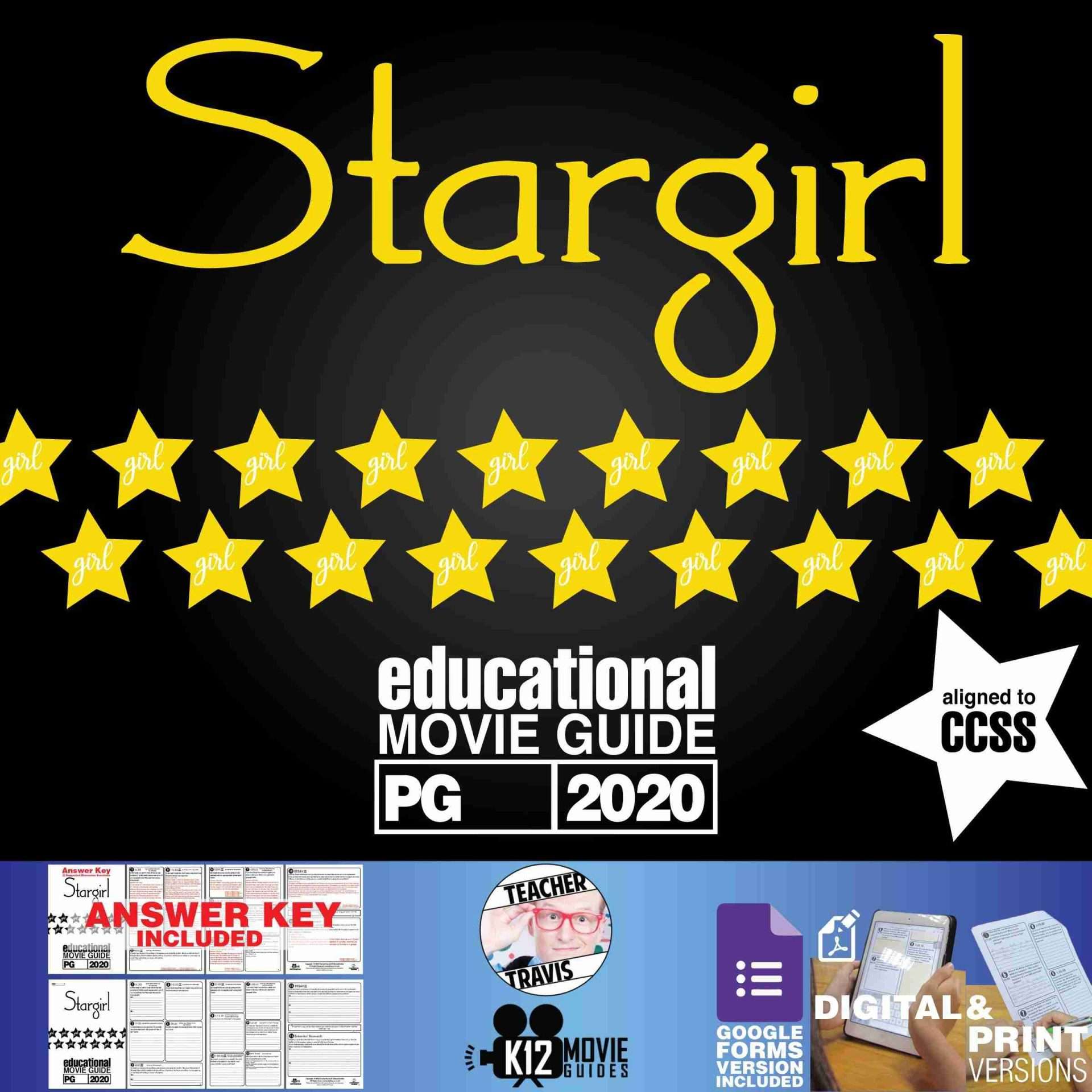 Stargirl Movie Guide | Questions | Worksheet (PG - 2020) Cover