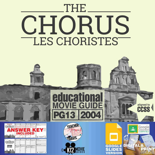 The Chorus (Les Choristes) Movie Guide | Worksheet | Questions | Google Slides (PG13 - 2004) Cover