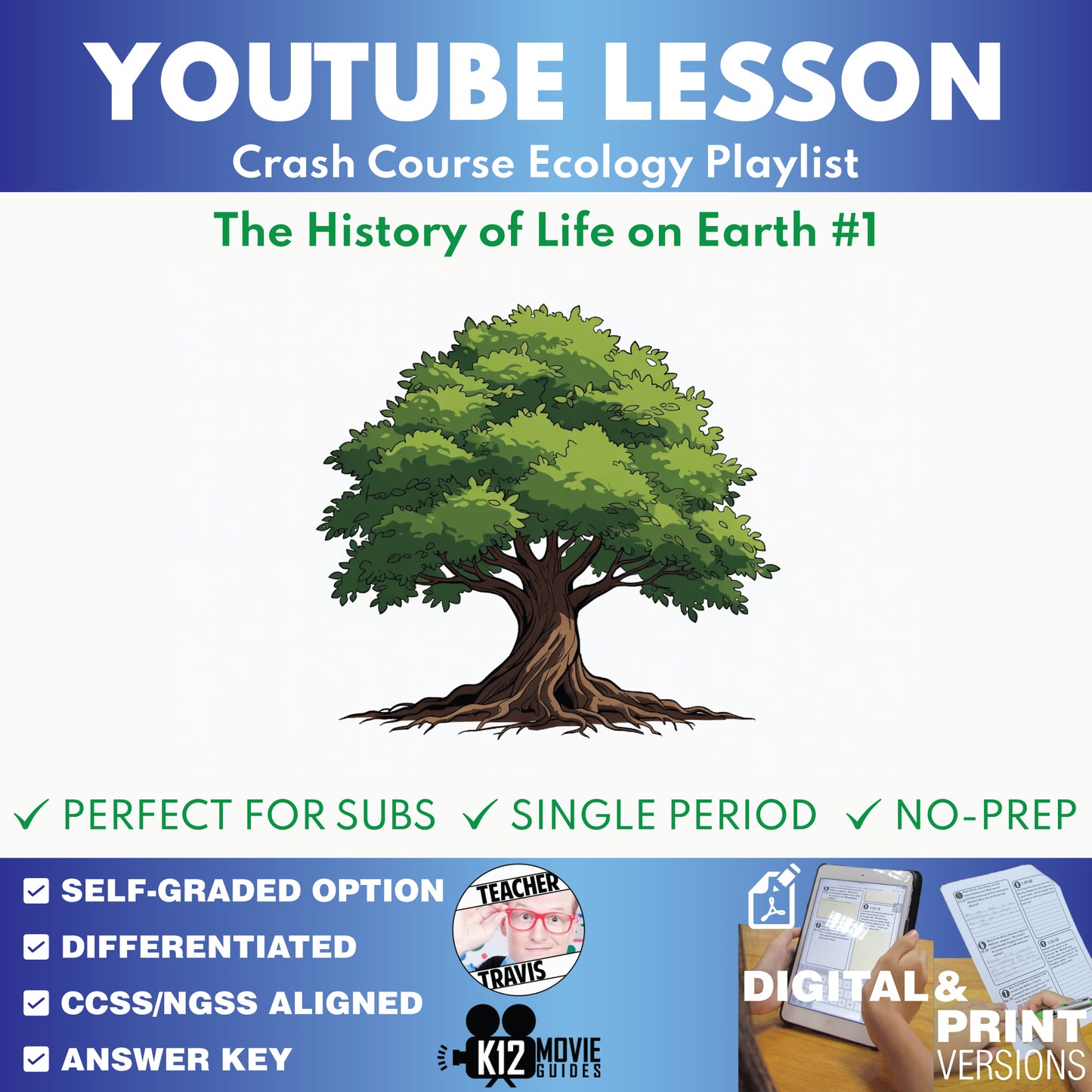 Crash Course - The History of Life on Earth: Crash Course Ecology #1 - YouTube Video Lesson