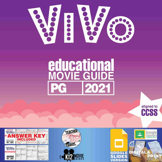 Vivo Movie Guide | Worksheet | Questions | Google Classroom (PG - 2021) Cover