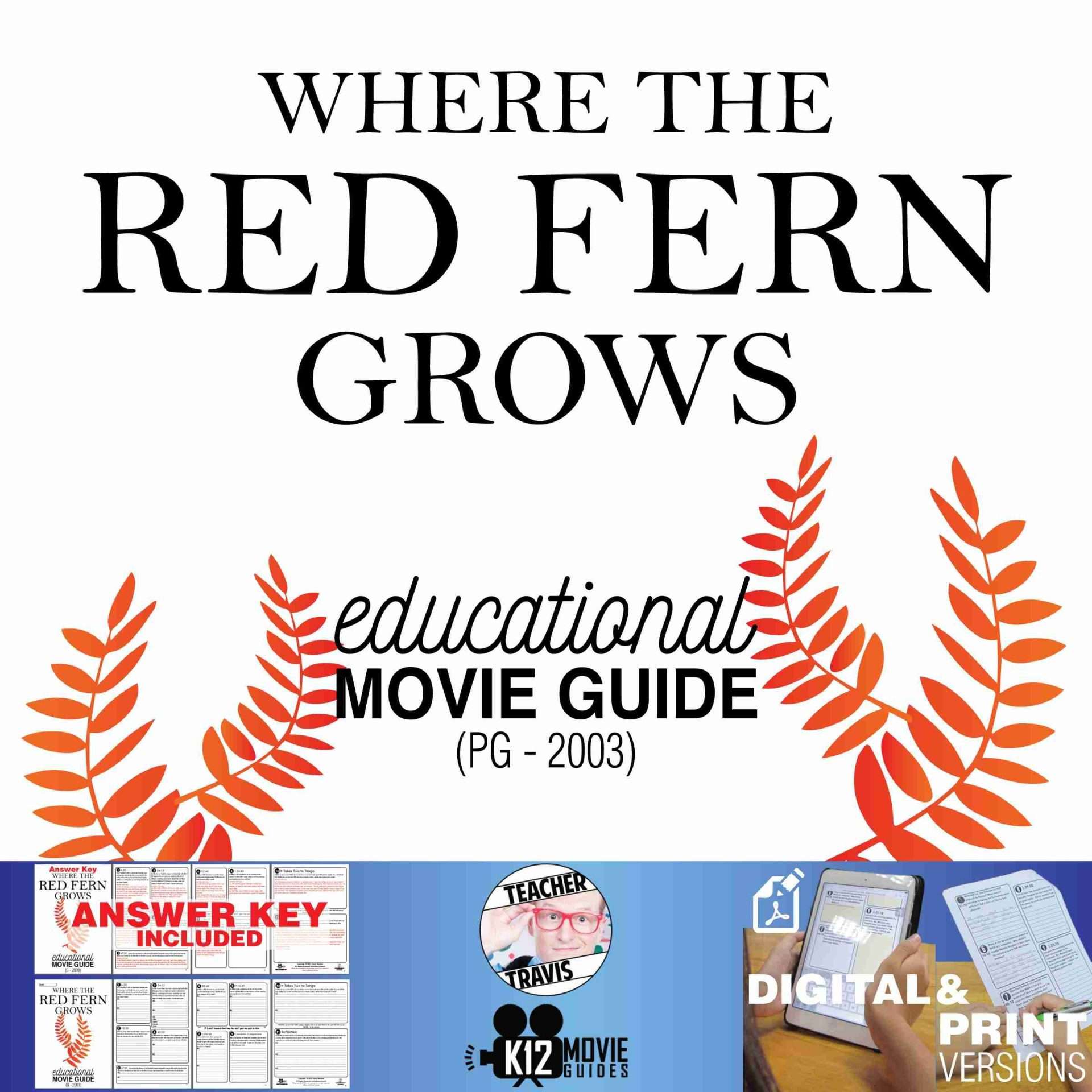 Where the Red Fern Grows Movie Guide | Questions | Worksheet (PG - 2003)