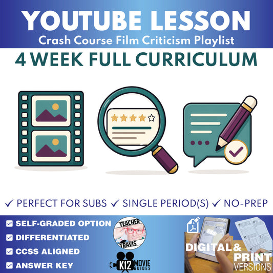 Crash Course Film Criticism complete four-week curriculum for grades 9–12