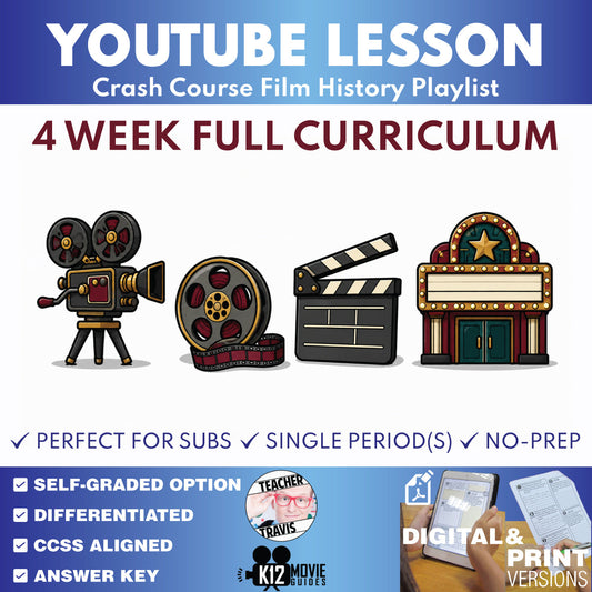 Crash Course Film History complete four-week curriculum for grades 9–12