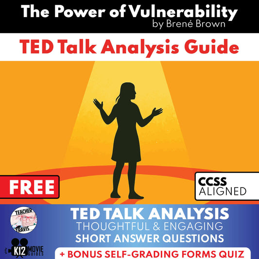 The Power of Vulnerability by Brené Brown Ted Talk Analysis Guide