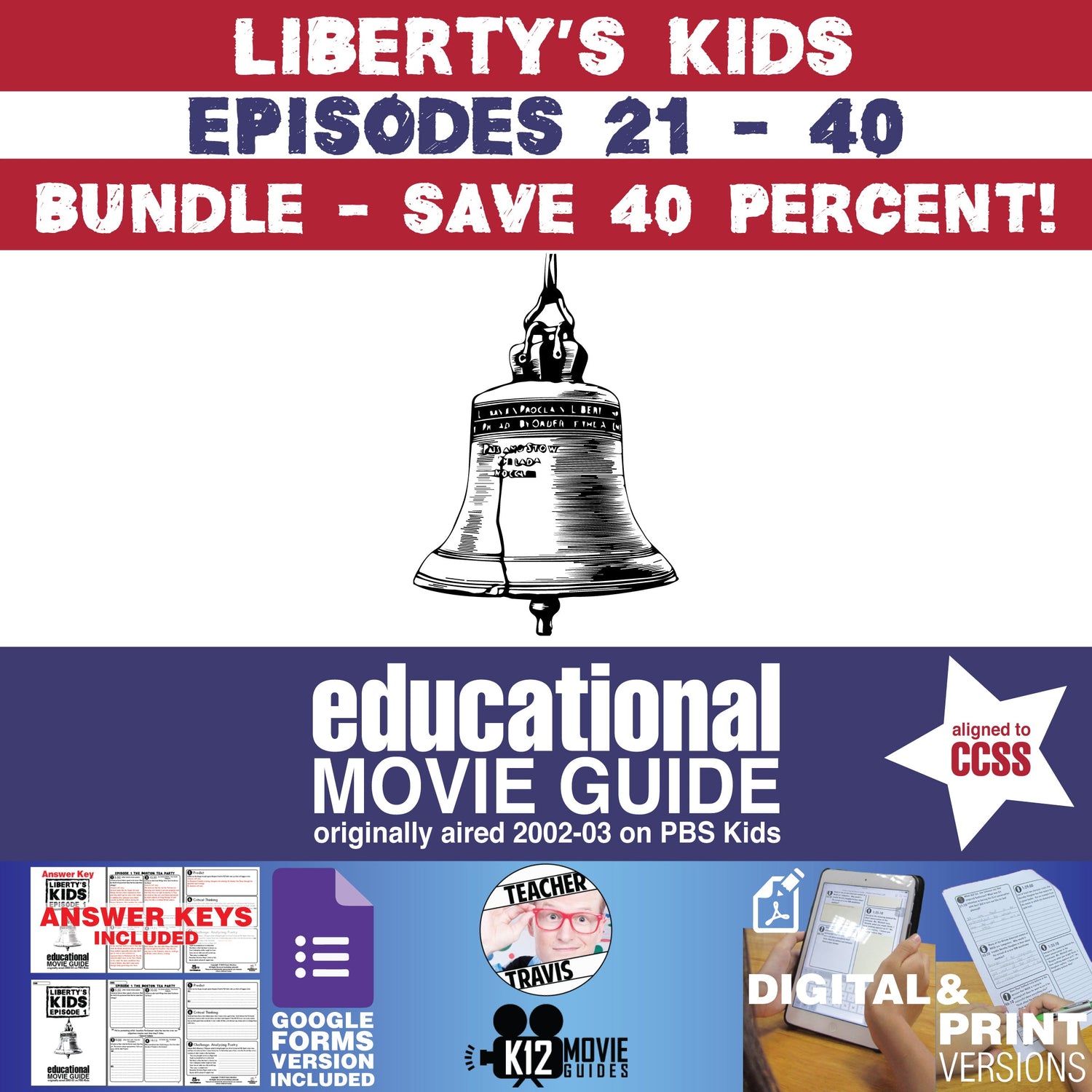 Liberty’s Kids Episodes 21–40 Movie Guide Collection