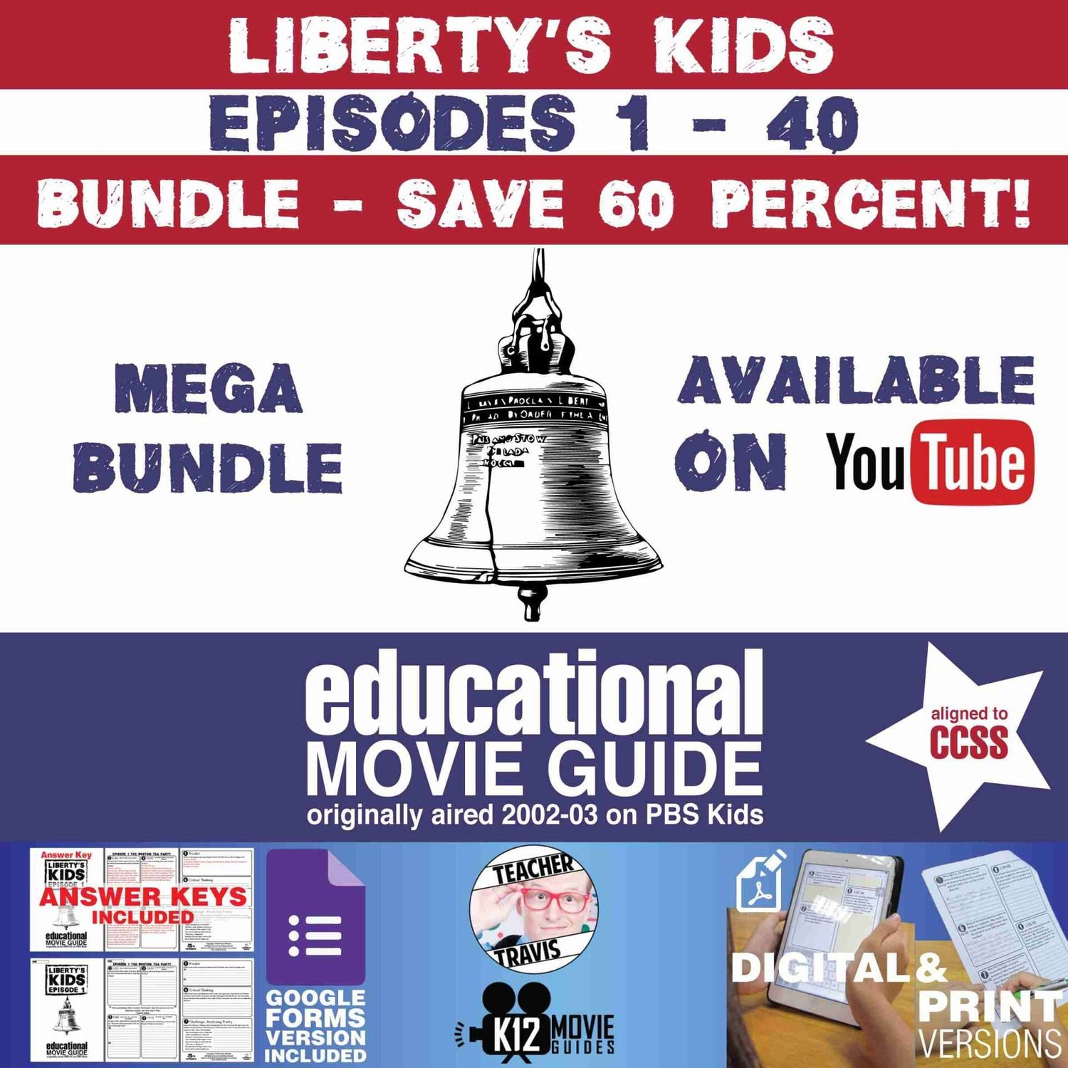 Liberty's Kids - BUNDLE - Episodes 1 - 40 Movie Guide | Worksheet | Google
