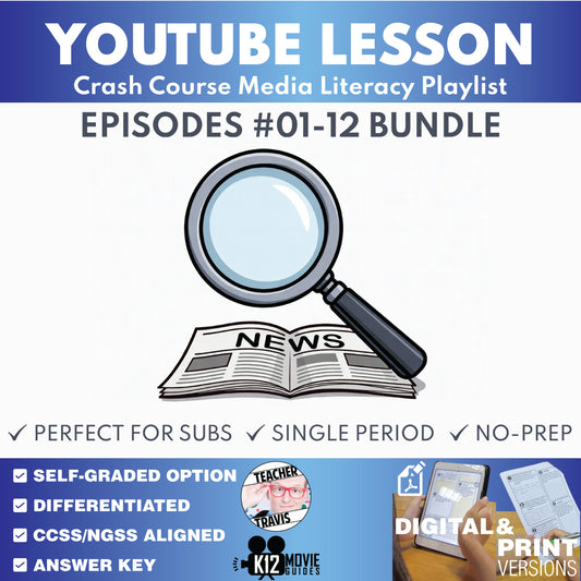 Crash Course Media Literacy #1-#12 Video Lesson Set | Media Analysis, Advertising & Misinformation