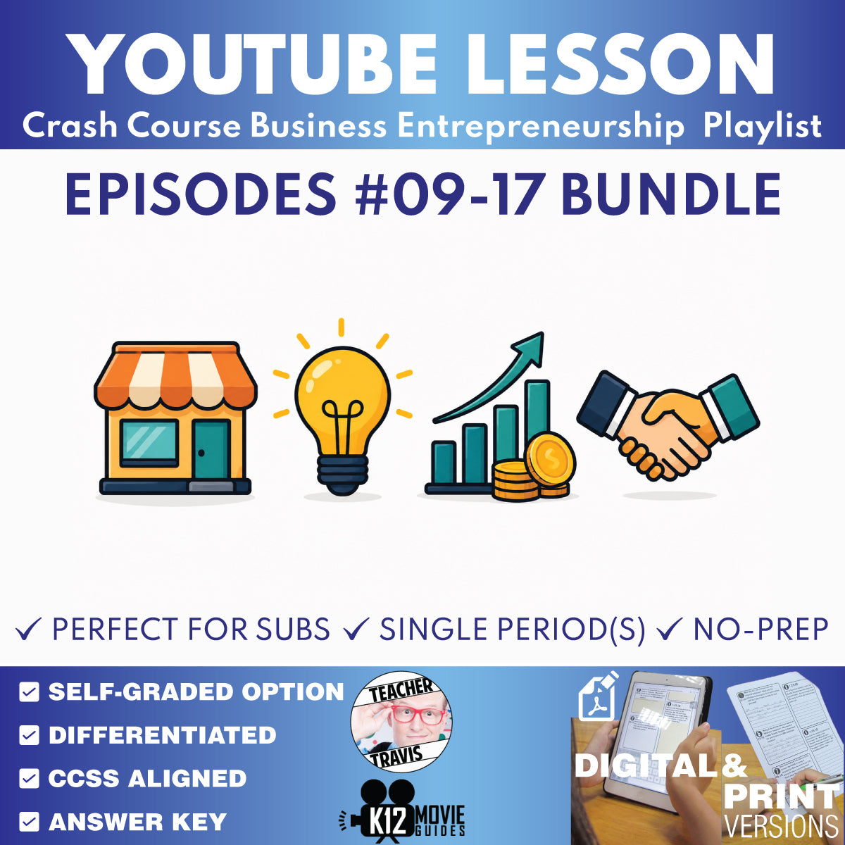 Crash Course Entrepreneurship #9-#17 Video Lesson Set | Sales, Finance & Growth