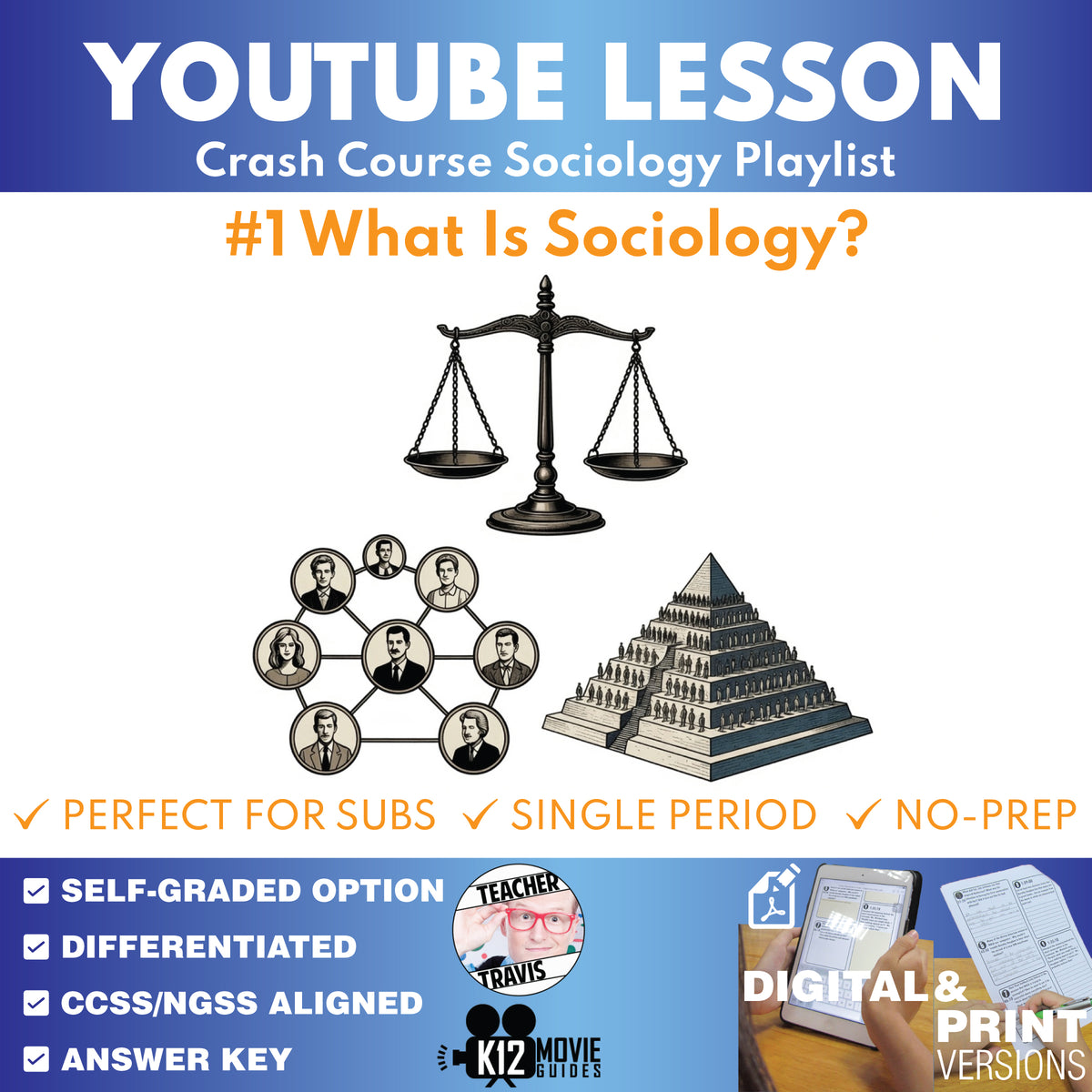 FREE What Is Sociology? | Crash Course Sociology #1 YouTube Video Lesson cover image