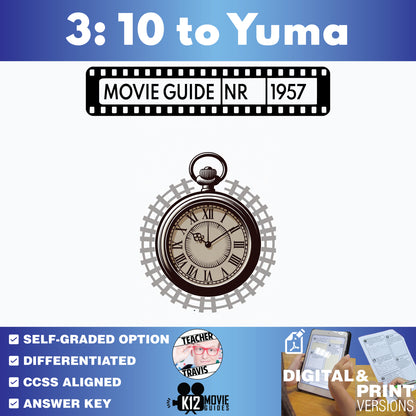 3:10 to Yuma Movie Guide Questions & Worksheet (1957)