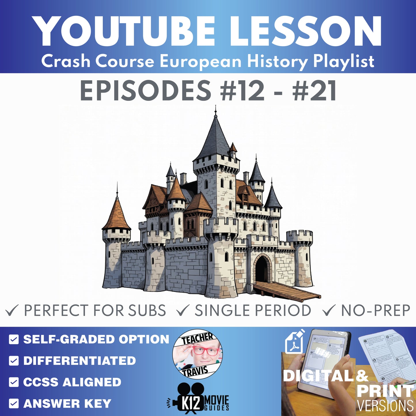Crash Course European History #12-#21 Video Lesson Set | Science, Absolutism & Revolution