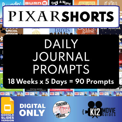 Pixar Short Daily Journal Prompts Cover