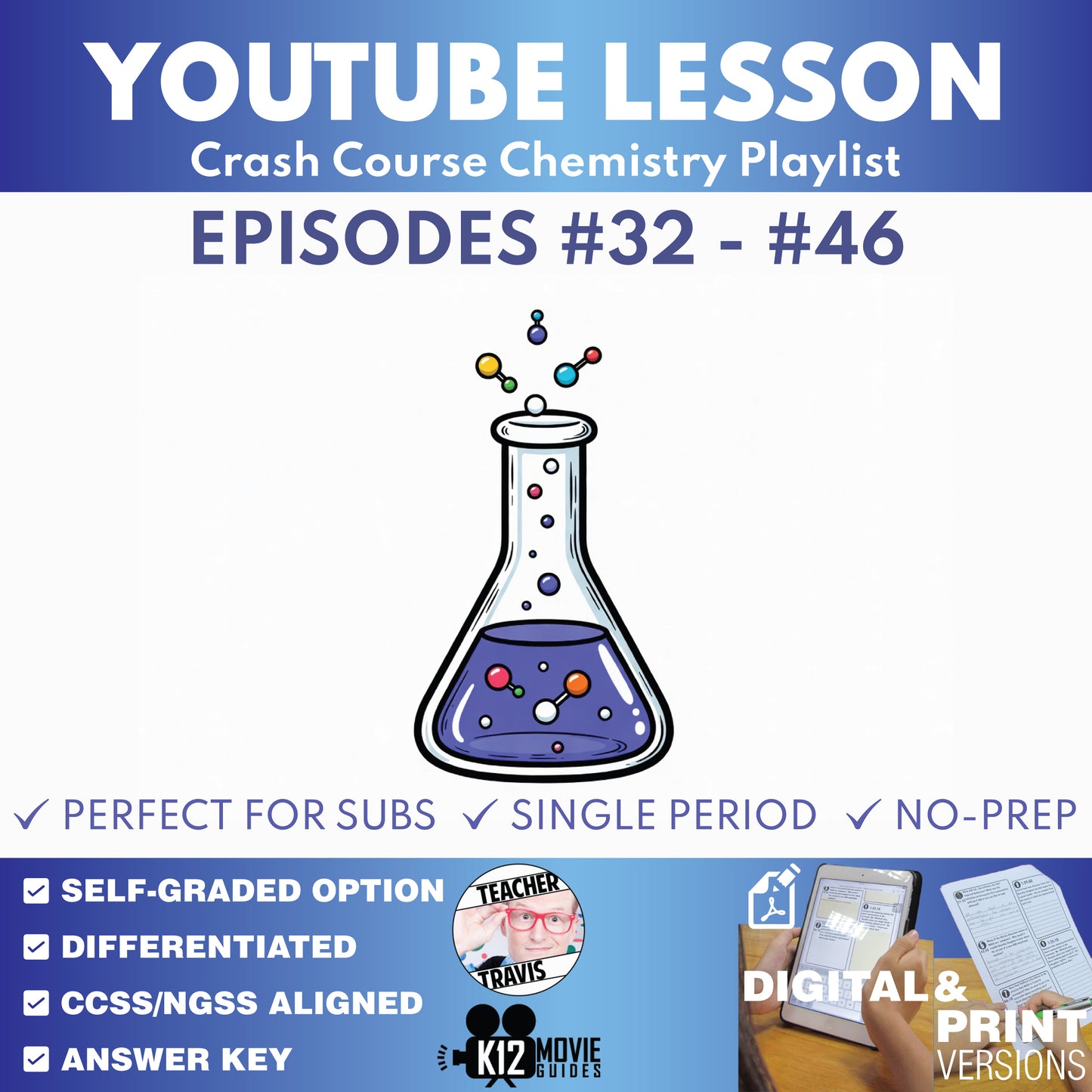 Crash Course Chemistry #32-#46 Video Lesson Set | Kinetics, Nuclear & Organic Chemistry