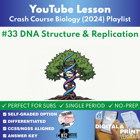 #33 DNA Structure & Replication - Our Instruction Manual for Existing | Crash Course Biology (2024) YouTube Video Lesson