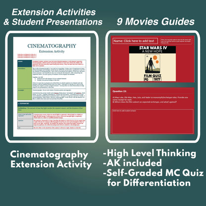 Star Wars Saga Film Studies & Movie Analysis 9 Week Full Curriculum (Grades 9-12)