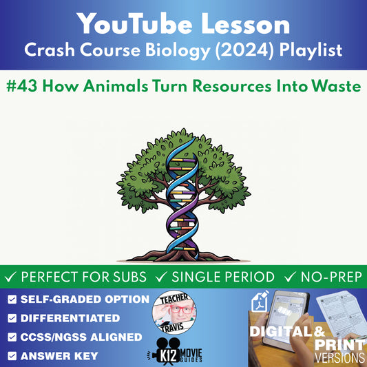 #43 How Animals Turn Resources Into Waste - The Poop Episode | Crash Course Biology (2024) YouTube Video Lesson