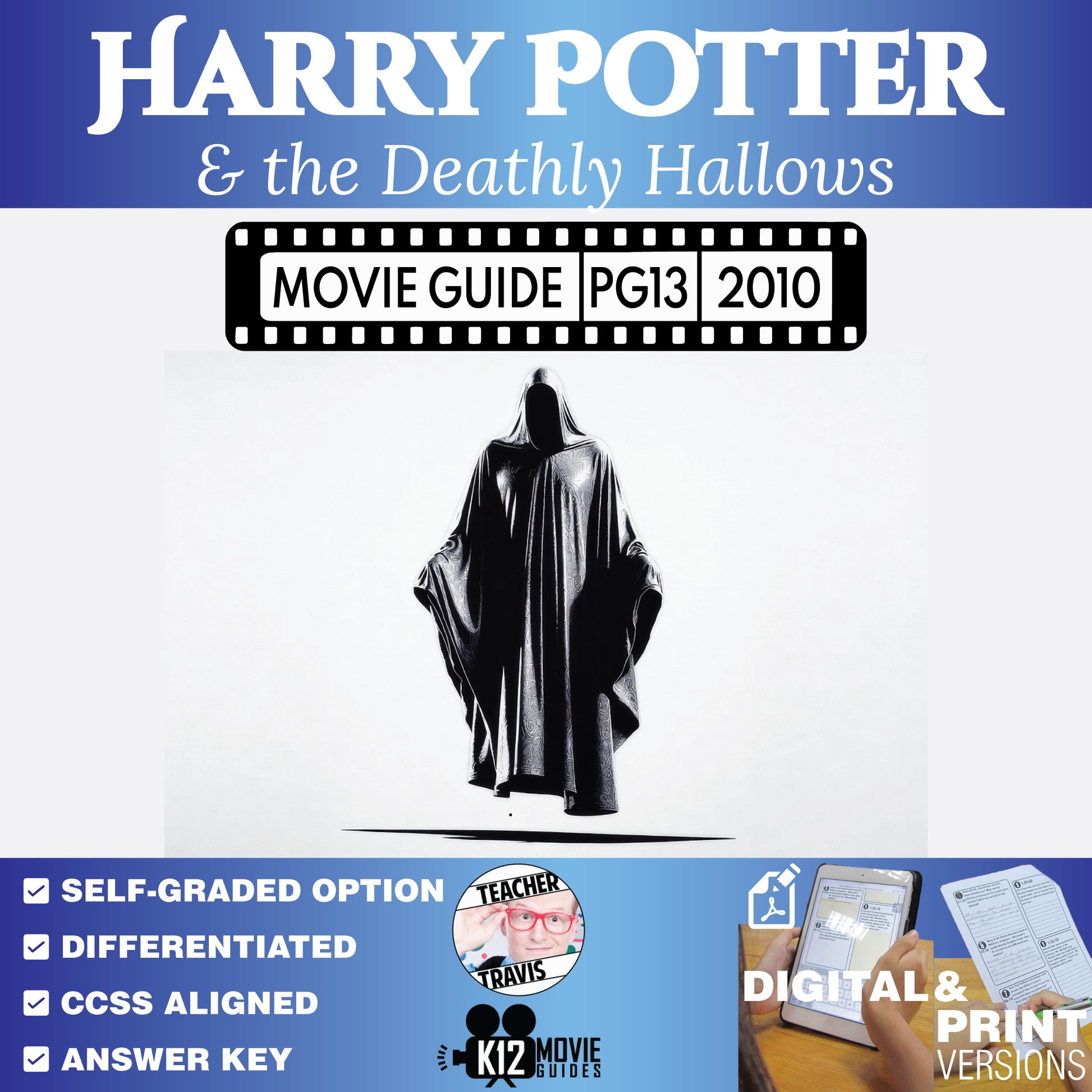 Harry Potter and the Deathly Hallows: Part 1 Movie Guide Questions & Worksheet cover image