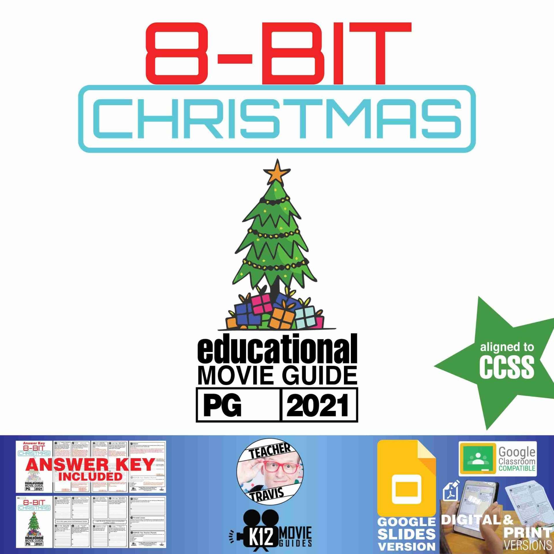 8-Bit Christmas Movie Guide | Worksheet | Questions | Google Slides (PG - 2021)